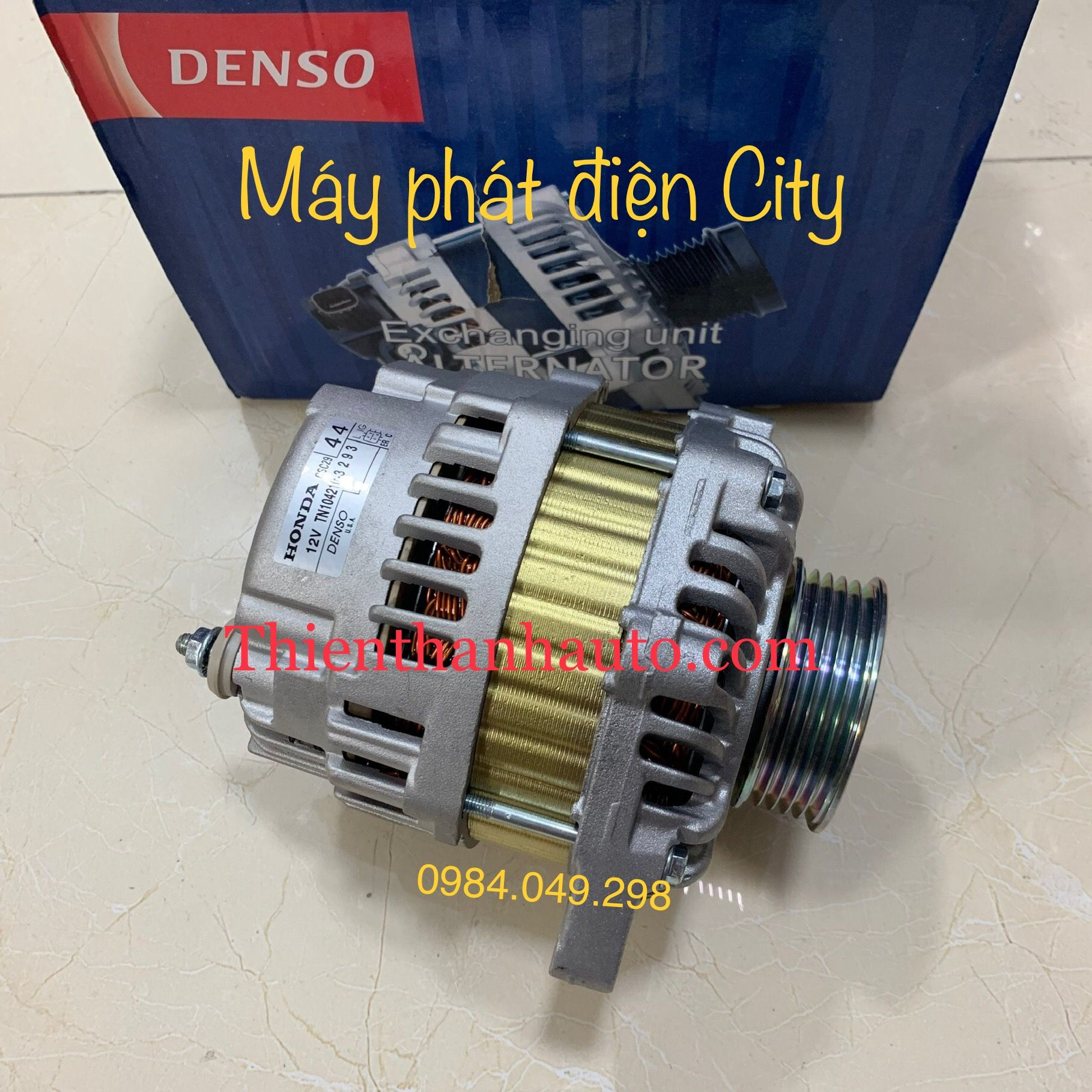 Máy phát điện Honda City 2014-2020 - Xuất xứ Denso Nhật Bản - Thienthanhauto.com