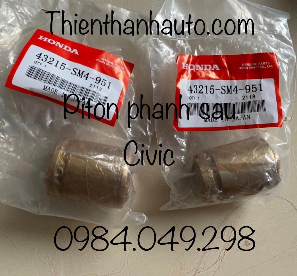 Piston / pít tông phanh sau Honda Civic - 43215-SM4-951 -Thiên Thanh auto