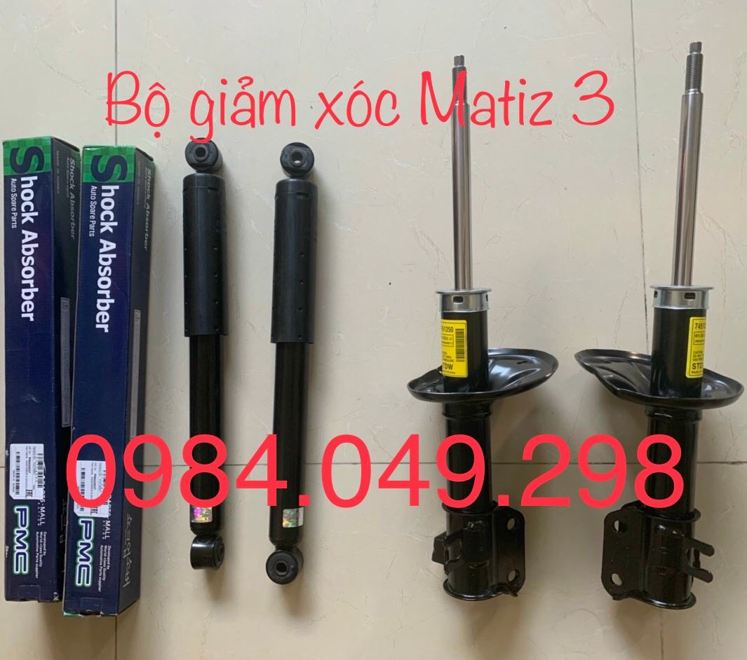 Bộ giảm xóc / phuộc nhún trước - sau dùng cho xe Matiz 3 (Chevrolet Spack Van )