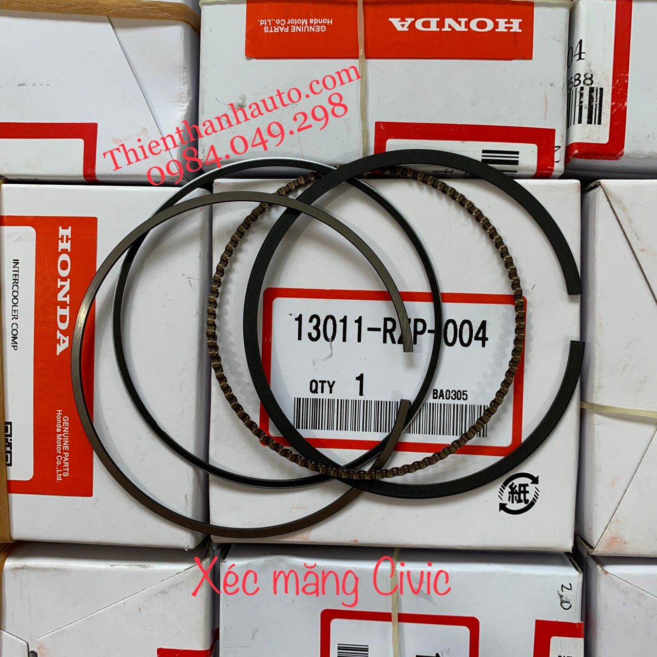 Xéc măng - vòng găng bạc piston Honda Civic 2013-2015 - Xuất xứ Honda Japan