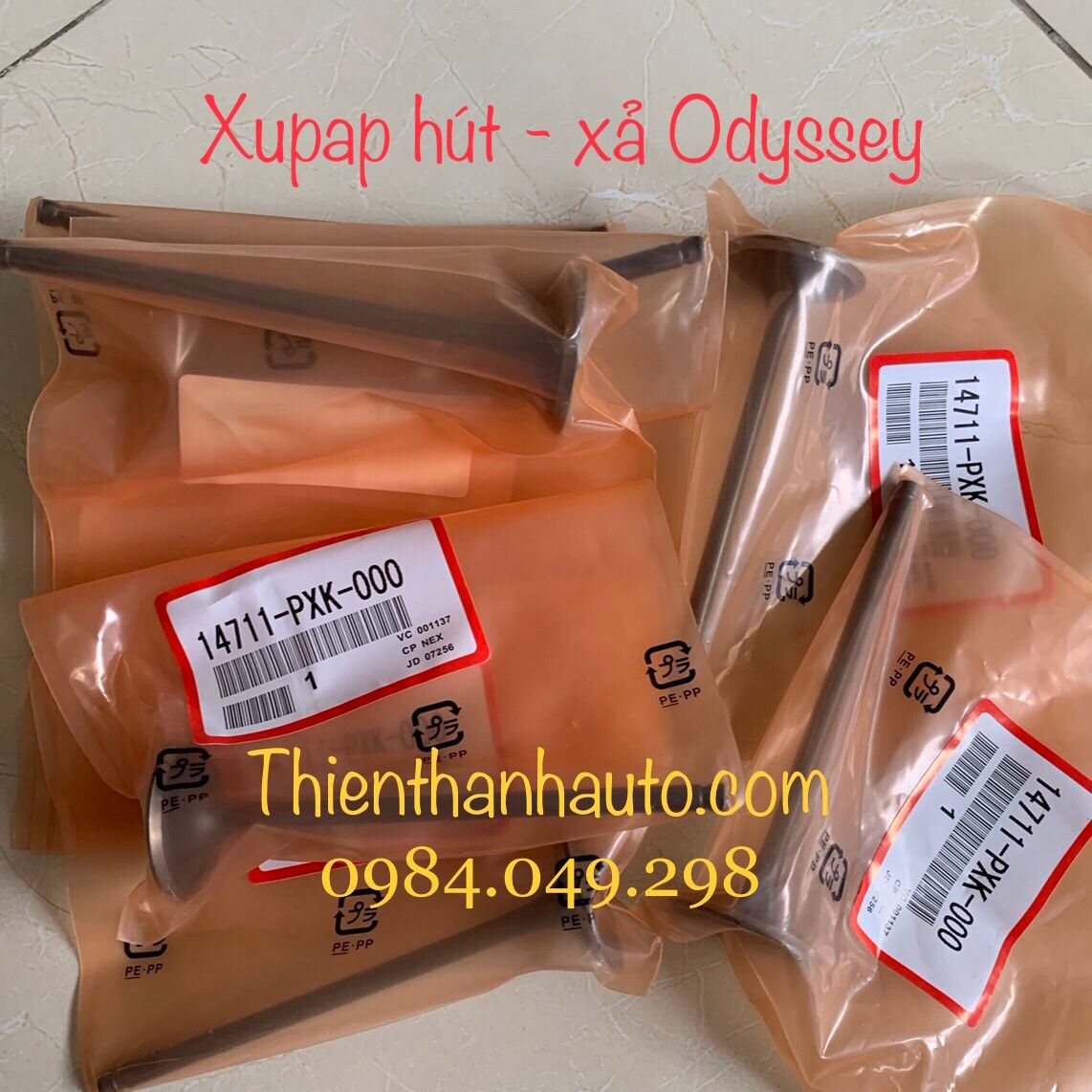 Xupap hút - xu páp xả Honda Odyssey 2004-2011 - Xuất xứ Honda Japan