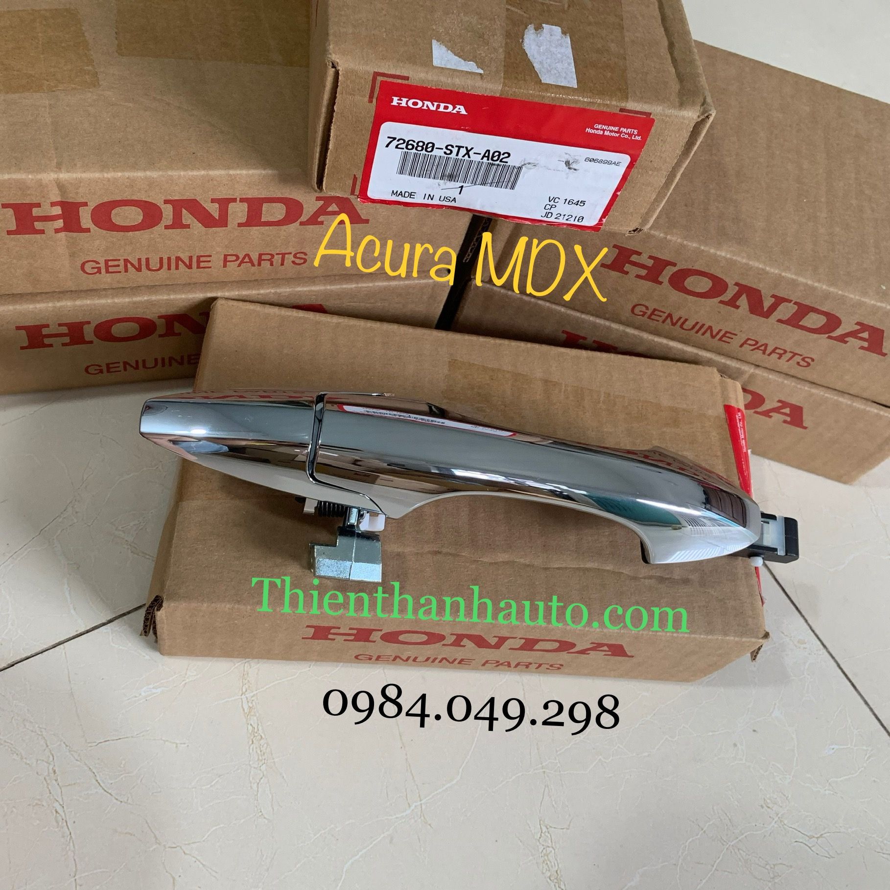 Tay mở cửa ngoài phía sau bên lái Acura MDX 2007-2008-2009-2010-2011-2012 chính hãng