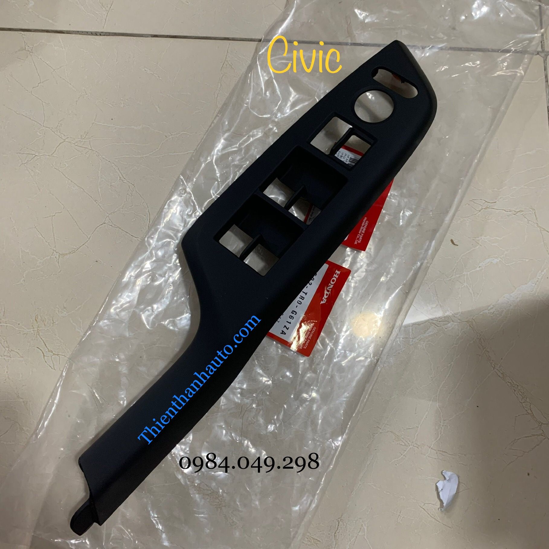 Ốp công tắc tổng Honda Civic 2013-2014-2015 chính hãng - 83592TR0G61ZA