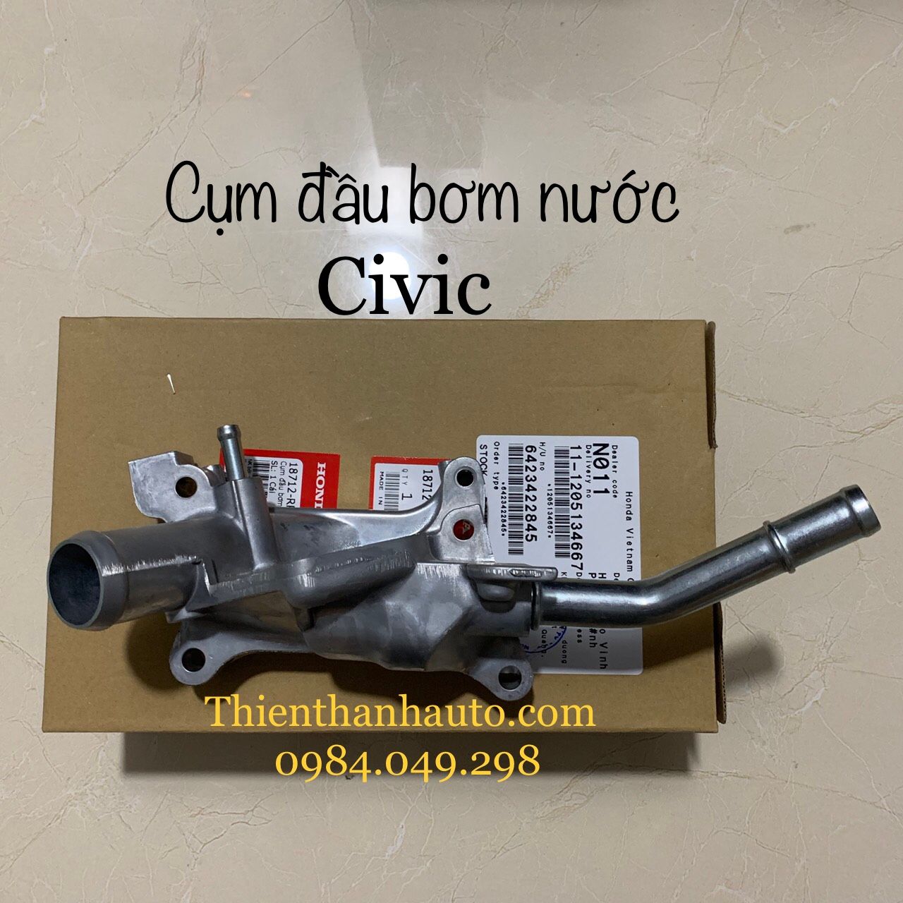 Cụm đầu bơm nước Honda Civic chính hãng - Thienthanhauto.com