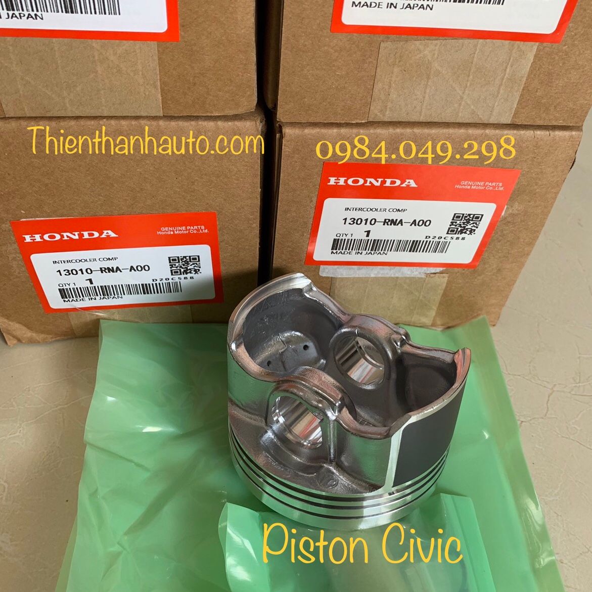 Piston - pít tông Honda Civic 1.8 đời 2006-2012 - 13010RNAA00 - Xuất xứ Honda Nhật Bản