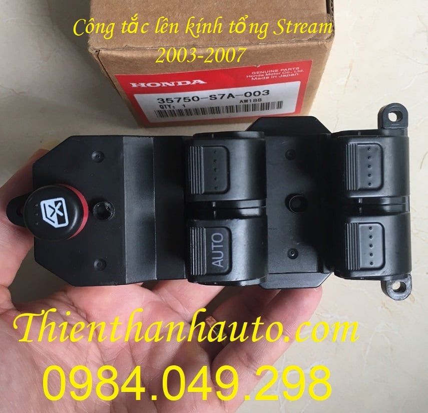 Công tắc lên xuống - nâng hạ kính tổng Honda Stream 2003-2007 - 35750S7A003 - Phụ tùng ô tô Thiên Thanh