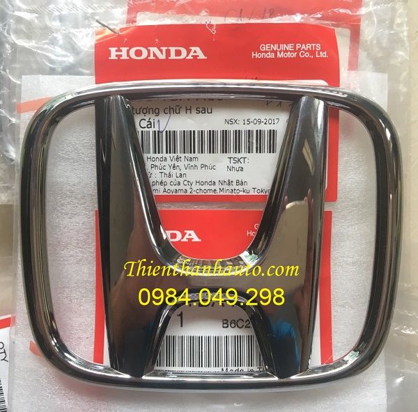 Logo - biểu tượng Chữ H cốp sau Honda Civic 2006-2020 chính hãng - Phụ tùng ô tô Thiên Thanh