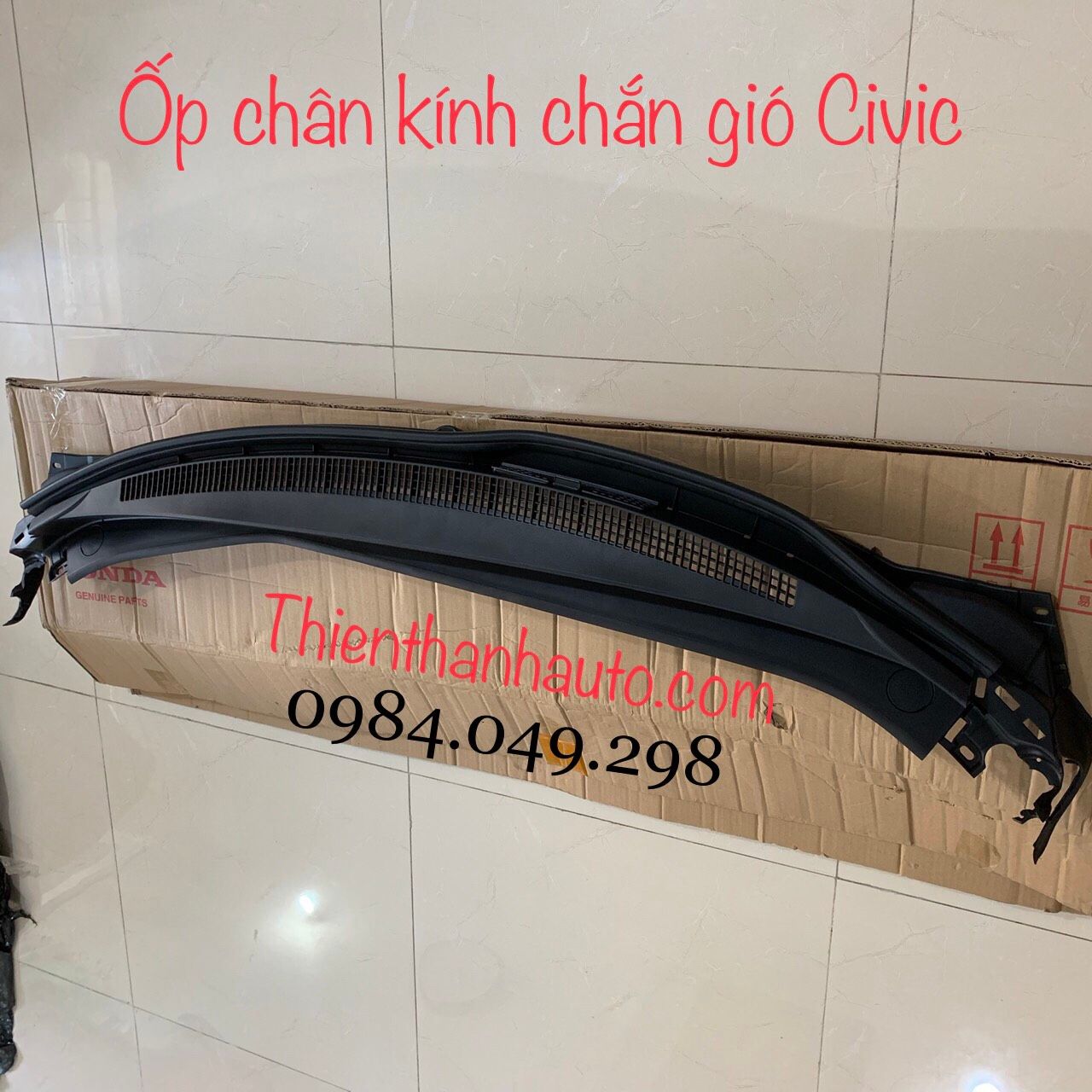 Ốp chân kính chắn gió - máng xối nước Honda Civic 2013-14-2015 - Nhập khẩu từ Honda Japan -Phụ tùng Thiên Thanh