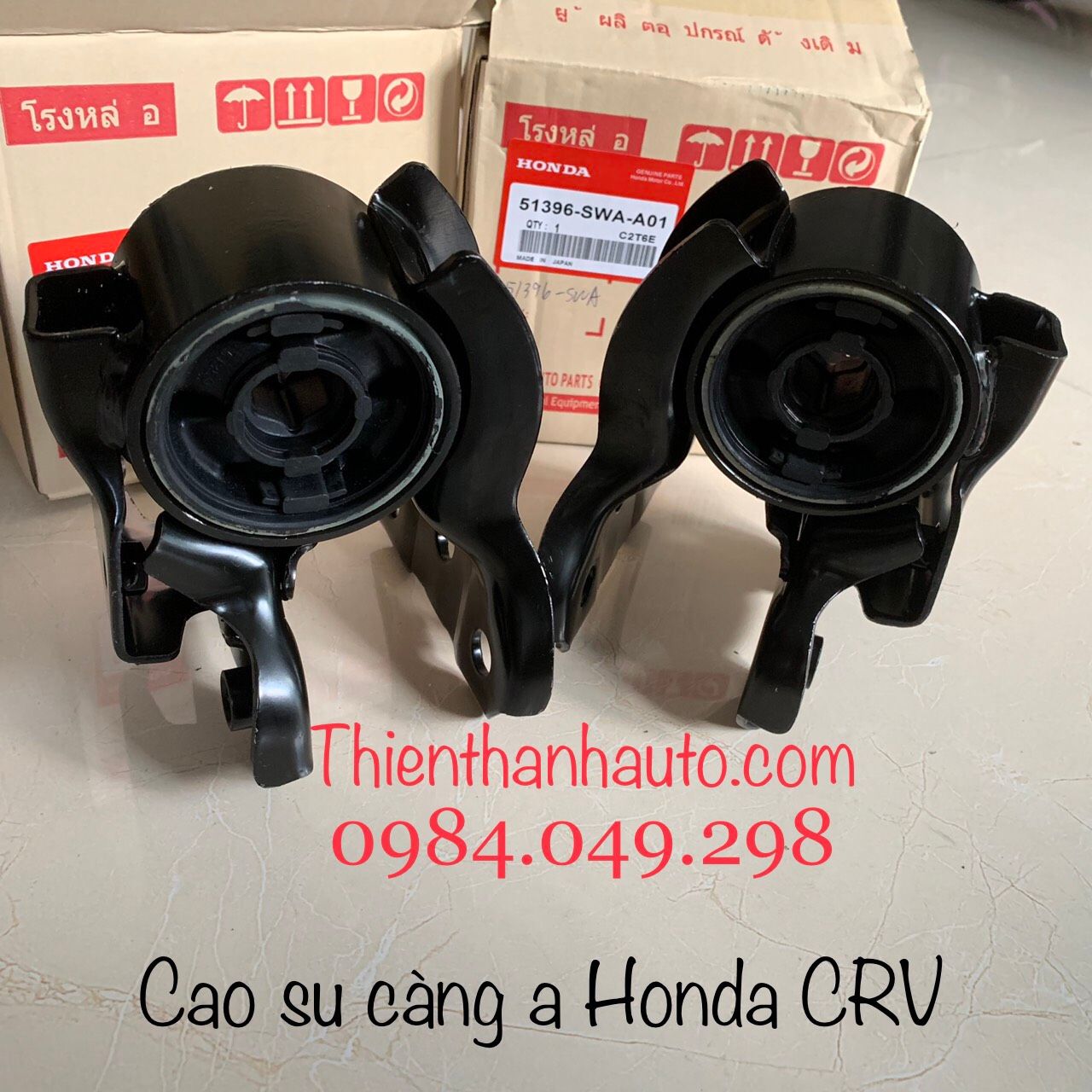 Cao su càng A trước Honda CRV 2007-08-09-10-11-2012 - Sản phẩm của nhà máy Honda Nhật - Thienthanhauto.com