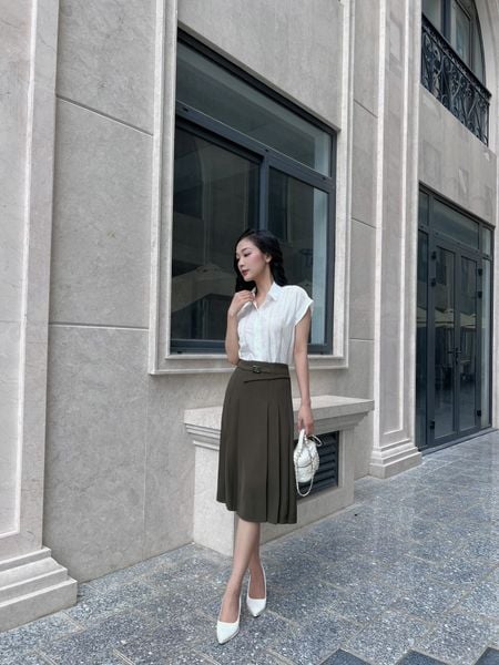  Chân váy dài xếp li JIMMY nữ 
