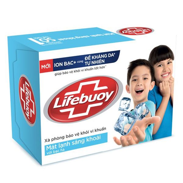 Xà bông cục Lifebuoy mát lạnh sảng khoái 