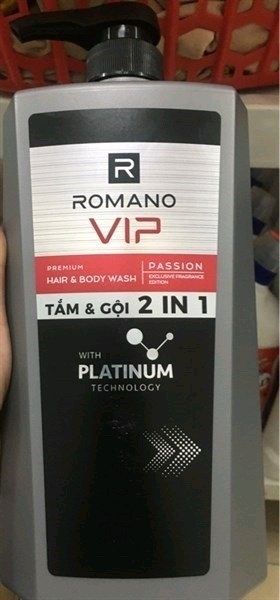  Dầu gội 2 in 1 Romano Vip 