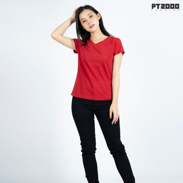 Áo thun PT nữ cổ tim 