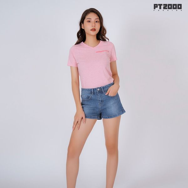  Áo thun PT nữ cổ tim 