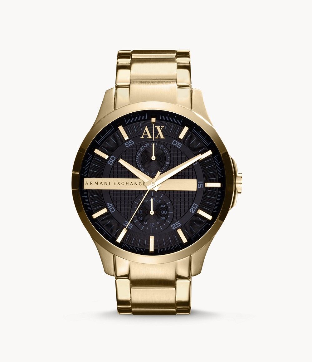 đeo Tay Reloj Armani Exchange Ax2058 Đồng Hồ AX Gold Stainless Steel