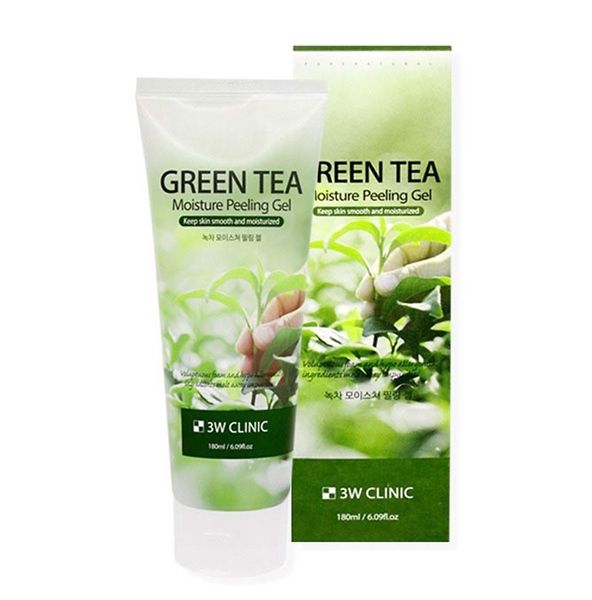  Tẩy tế bào chết cho da mặt Green Tea 3W Clinic 
