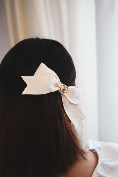  Kẹp tóc nơ vải 