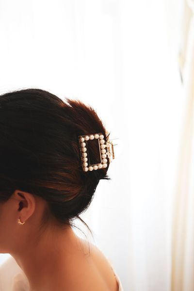  Gắp tóc trung hạt ngọc trai 