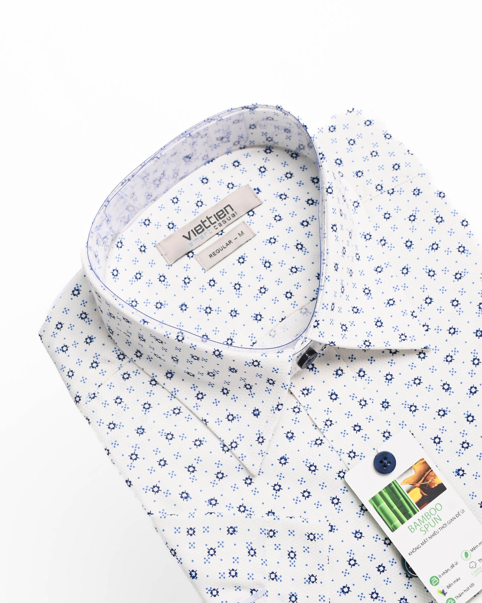  Áo sơ mi Việt Tiến tay ngắn 