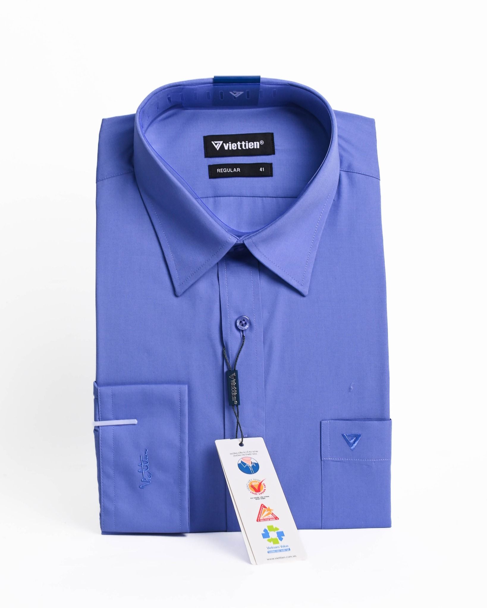  Áo sơ mi Việt Tiến tay dài (màu Bill) 