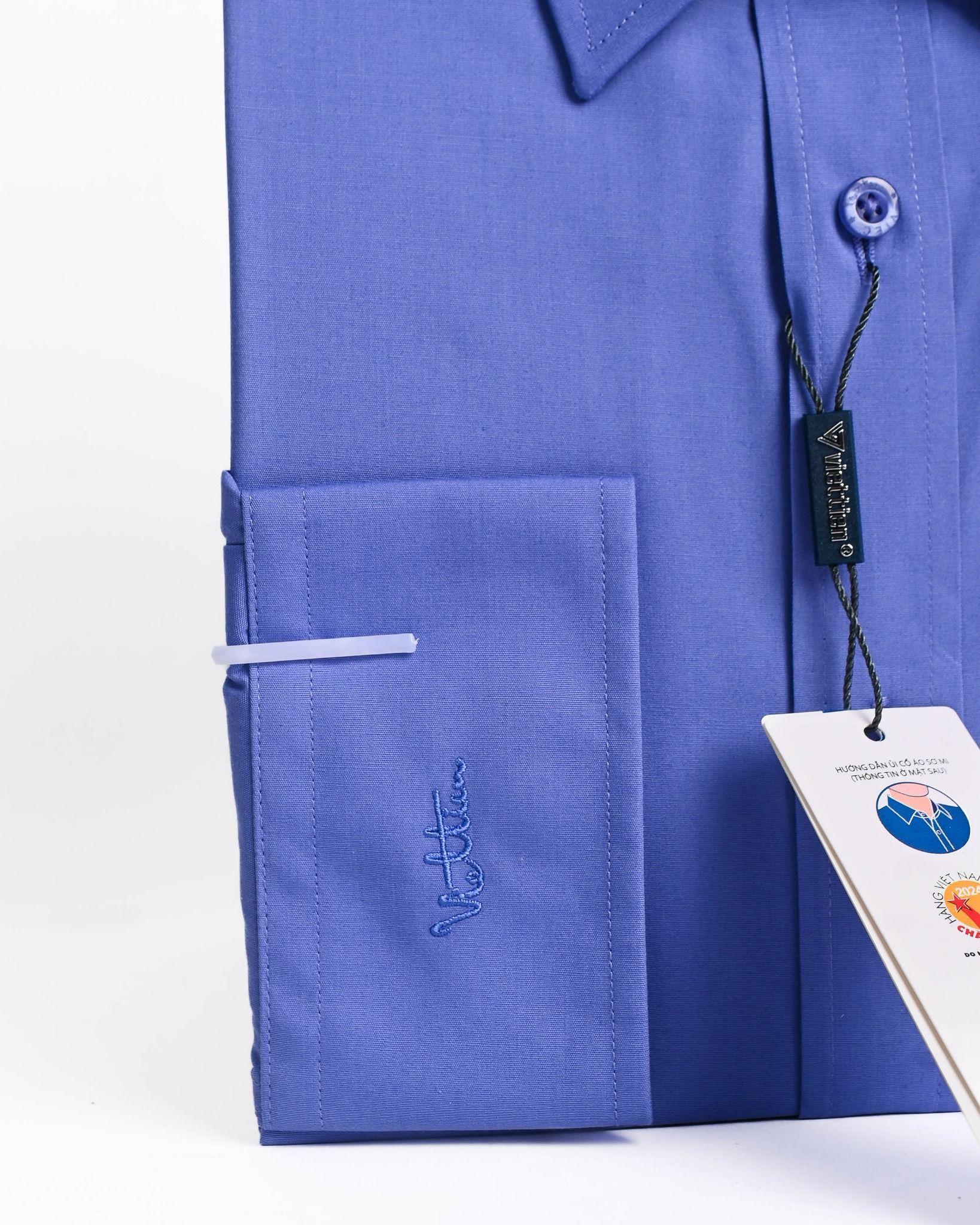  Áo sơ mi Việt Tiến tay dài (màu Bill) 