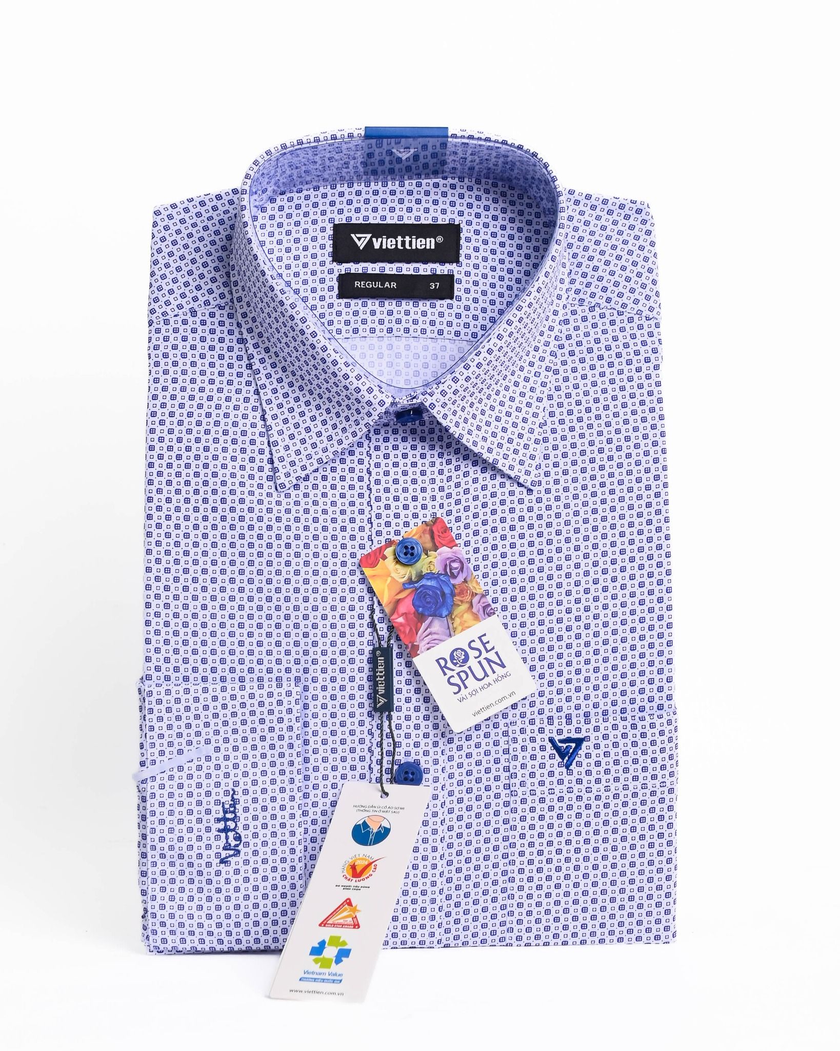  Áo sơ mi tay dài Việt Tiến 