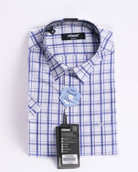  Áo sơ mi nam Vitimen tay ngắn 