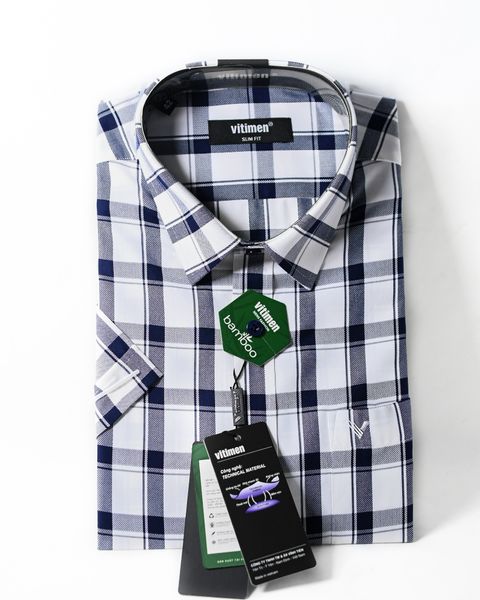  Áo sơ mi nam Vitimen tay ngắn 