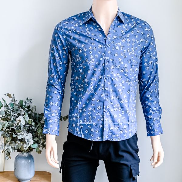  Áo sơ mi tay dài Bông nam 