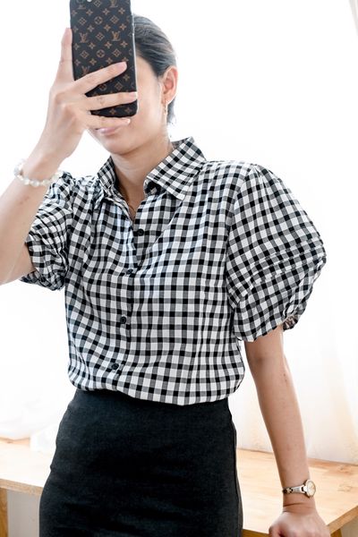  Áo kiểu nữ cổ sơmi 