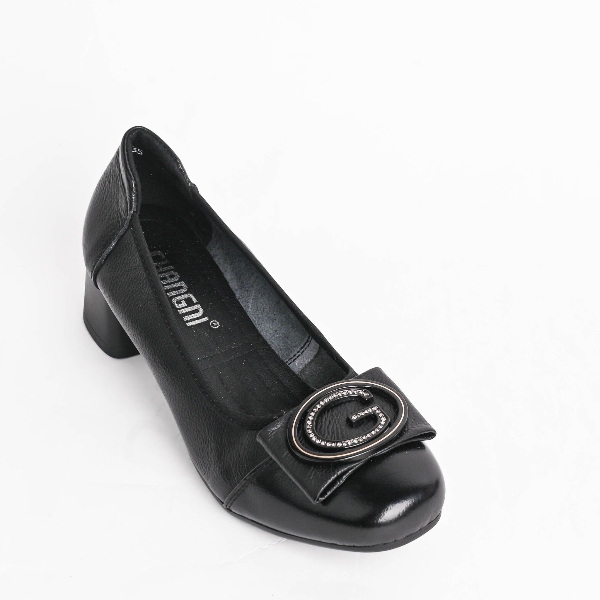  Giày bít  da mềm Hong Kong nữ 