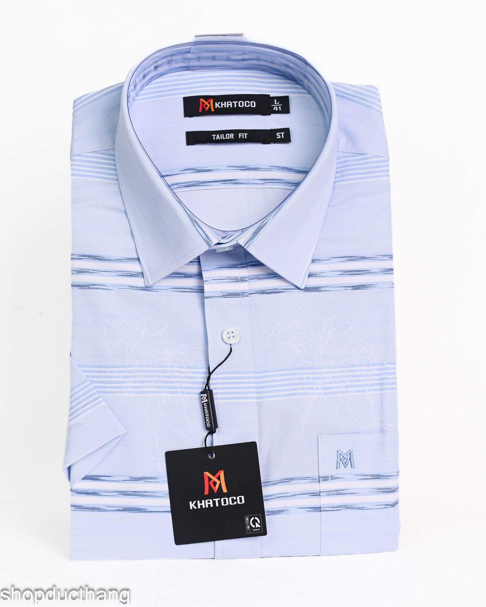  Áo sơ mi tay ngắn Khatoco 