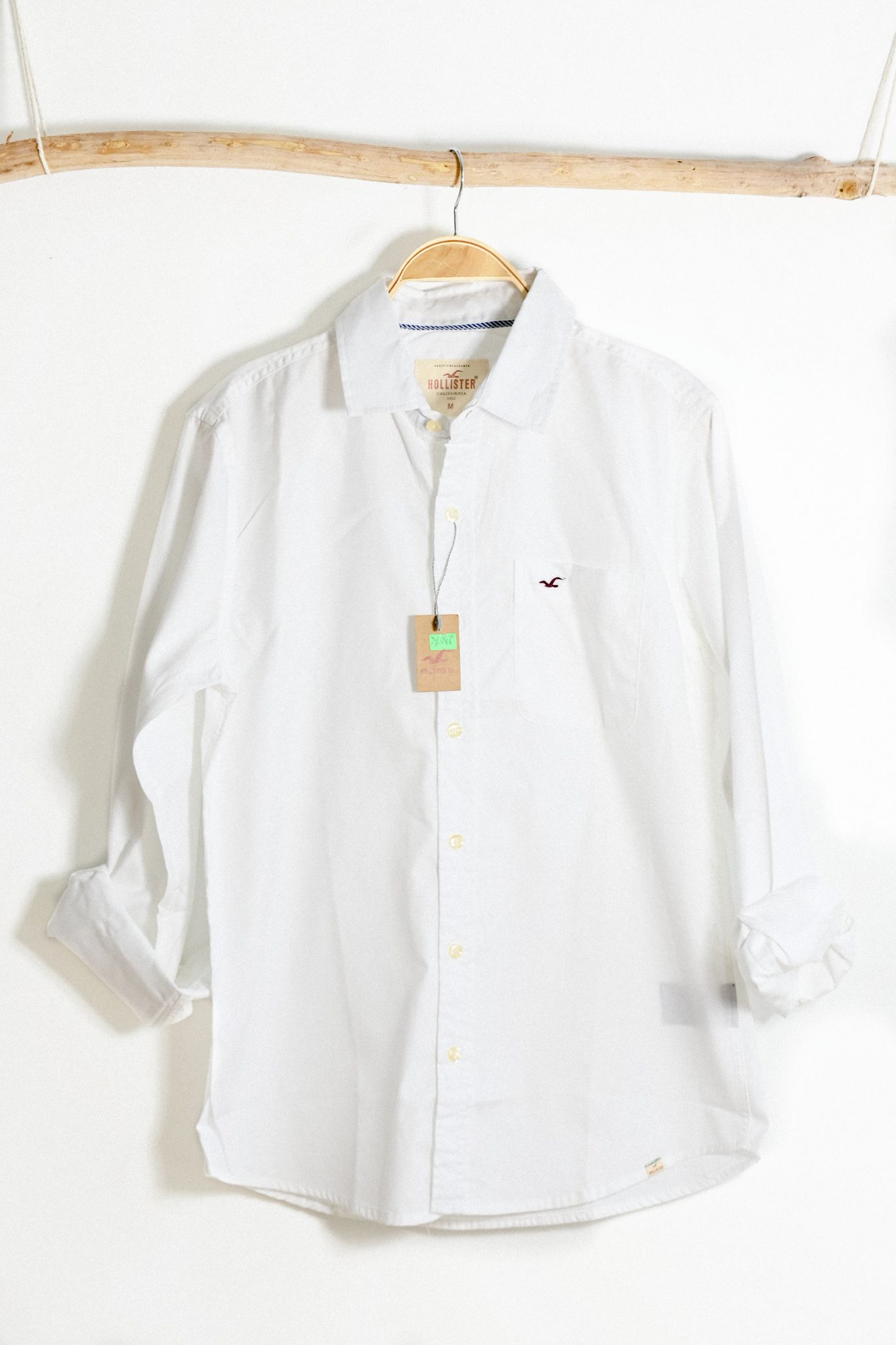 Áo sơ mi trắng tay dài Hollister  shopducthang