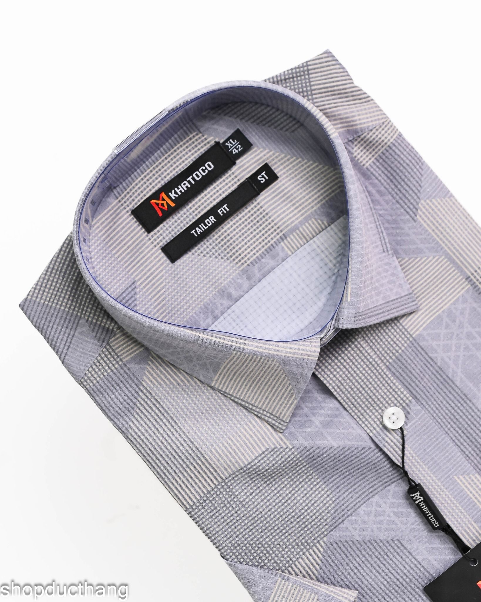  Áo sơ mi tay ngắn Khatoco 