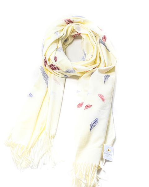  Khăn choàng dạ hình lá 