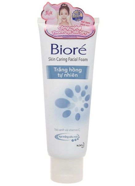  Sữa rửa mặt Bioré Trắng hồng tự nhiên 100g 
