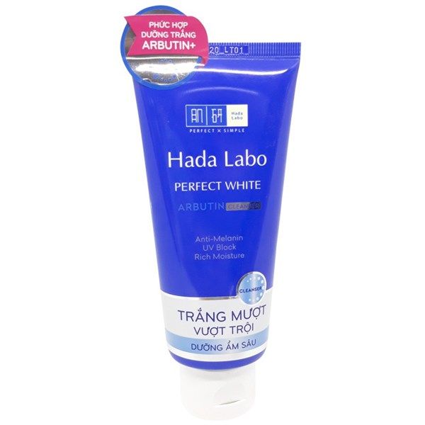  KEM RỬA MẶT HADALABO TRẮNG HOÀN HẢO 80G 