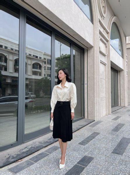  Chân váy dài xếp li JIMMY nữ 