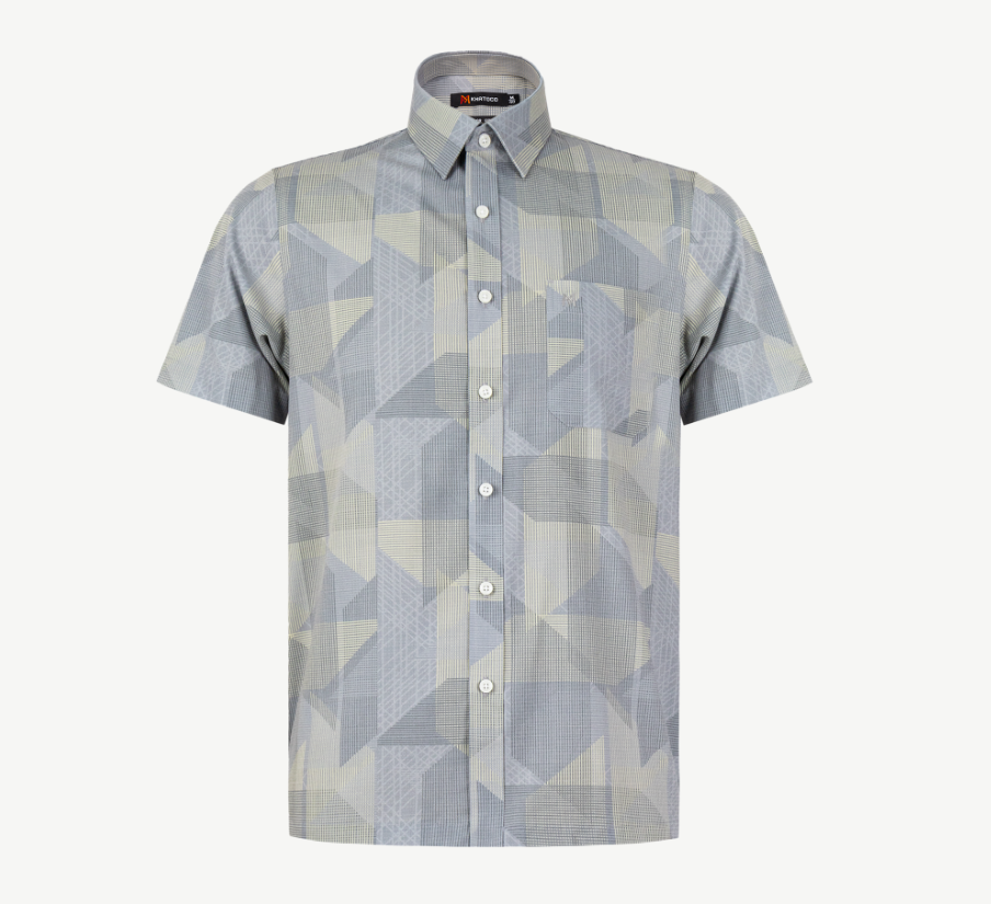  Áo sơ mi tay ngắn Khatoco 