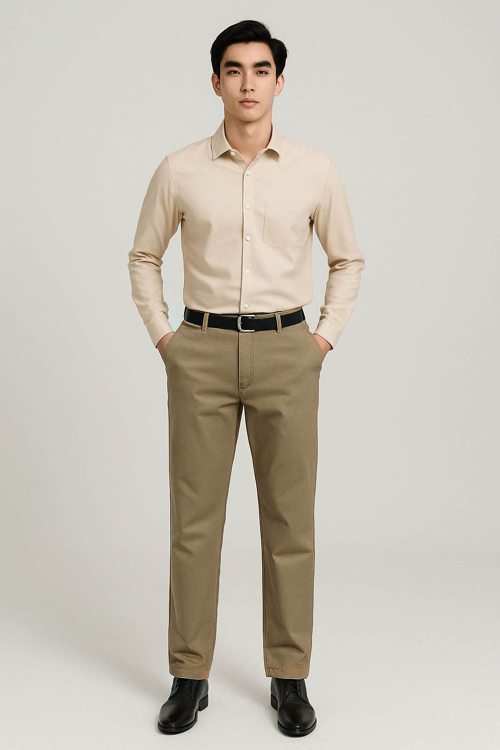  Quần kaki Việt Tiến màu L. Brown 