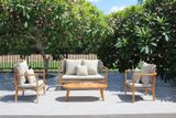 Bộ Sofa 3-1-1 Dây Dù Khung Gỗ Teak Sân Vườn ATC-ANC-02