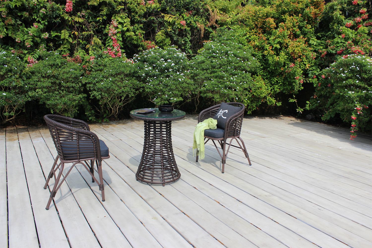 Bộ Bàn Ghế Cafe Ngoài Trời Nhỏ Gọn RADS-247-HM43D