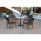 Bộ Bàn Ghế Cafe Mây Nhựa Khung Gỗ RADS-218