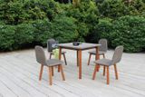 Bộ Bàn Ăn Ngoài Trời Chân Gỗ 4 Chỗ RADS-171