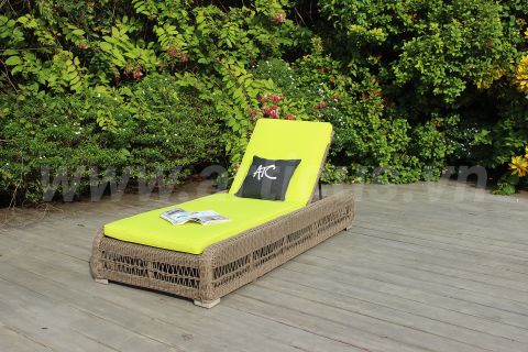 Giường Tắm Nắng Đơn Mây Nhựa Cổ Điển RABD-115