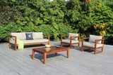 Bộ Sofa Ngoài Trời Khung Gỗ Teak RASF-205