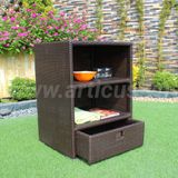 Tủ Kệ Ngoài Trời 2 Tầng Mây Nhựa Cho Sân Vườn RACA-002