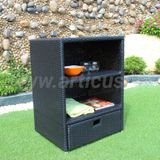 Tủ Kệ Ngoài Trời 2 Tầng Mây Nhựa Cho Sân Vườn RACA-002