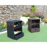 Tủ Kệ Ngoài Trời 2 Tầng Mây Nhựa Cho Sân Vườn RACA-002