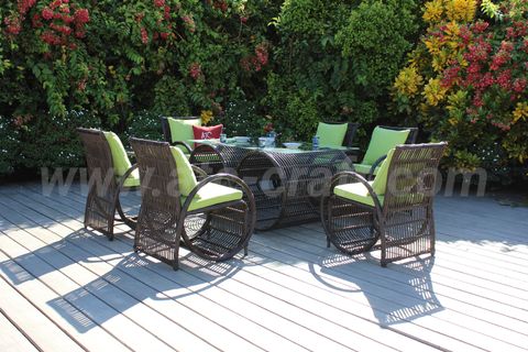 Bộ Bàn Ăn Giả Tre Độc Đáo Hiện Đại RADS-112